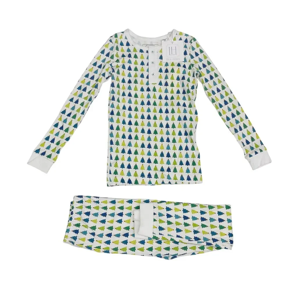 NWT Lila & Hayes Size 4T Jack PJs in Christmas Tree